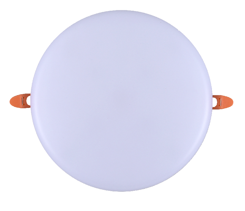 Panel de luz LED empotrable sin marco de 10 W, aluminio + PC