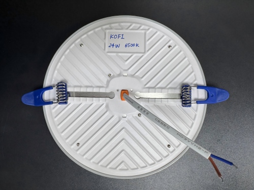 Luz de panel DOB empotrada sin marco 9/24/36W, hierro + pp