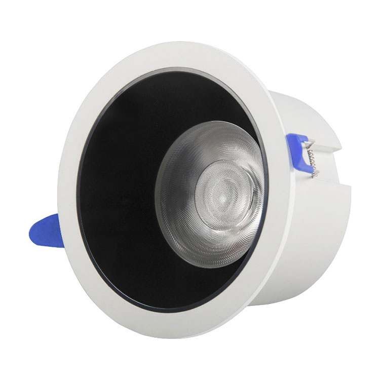 Plástico con aluminio COB Led Downlight