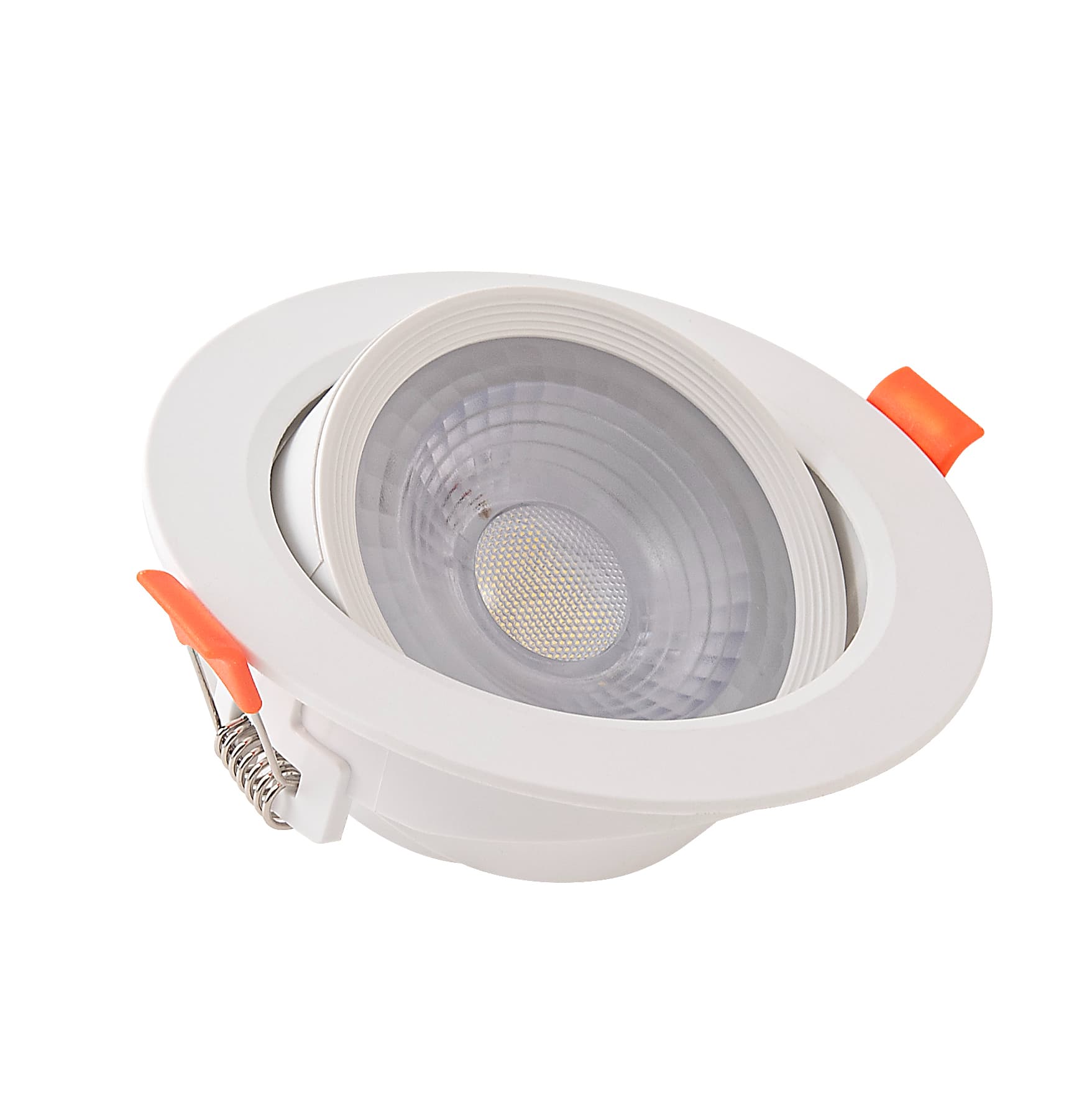 Foco LED empotrado ajustable de forma redonda PBT